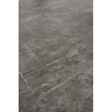 Stół rozkładany Charles 180-260x90cm popielaty marmur / czarny Halmar