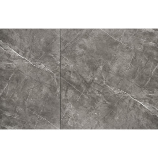 Stół rozkładany Charles 180-260x90cm popielaty marmur / czarny Halmar