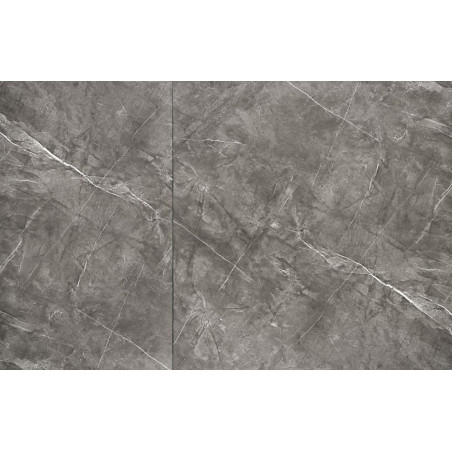 Stół rozkładany Charles 180-260x90cm popielaty marmur / czarny Halmar