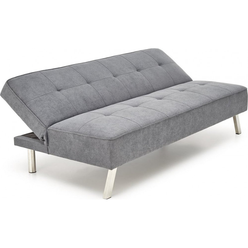 Sofa 3 osobowa rozkładana na nóżkach Carlito 173cm popiel Halmar