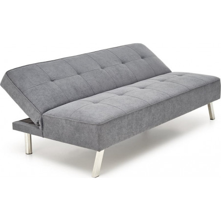 Sofa 3 osobowa rozkładana na nóżkach Carlito 173cm popiel Halmar