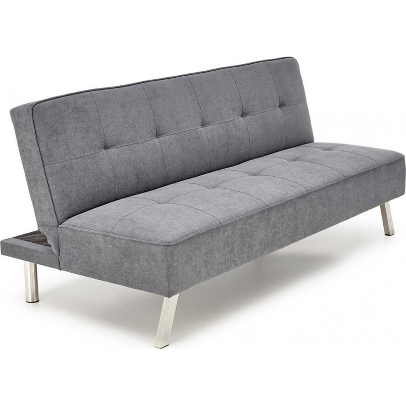 Sofa 3 osobowa rozkładana na nóżkach Carlito 173cm popiel Halmar