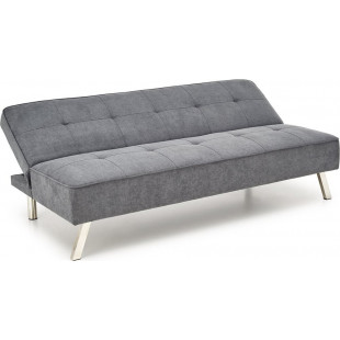 Sofa 3 osobowa rozkładana na nóżkach Carlito 173cm popiel Halmar