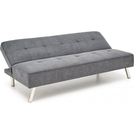 Sofa 3 osobowa rozkładana na nóżkach Carlito 173cm popiel Halmar