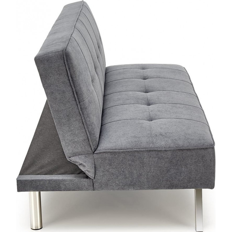 Sofa 3 osobowa rozkładana na nóżkach Carlito 173cm popiel Halmar