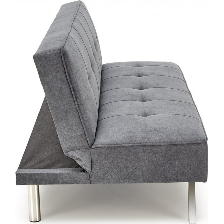 Sofa 3 osobowa rozkładana na nóżkach Carlito 173cm popiel Halmar