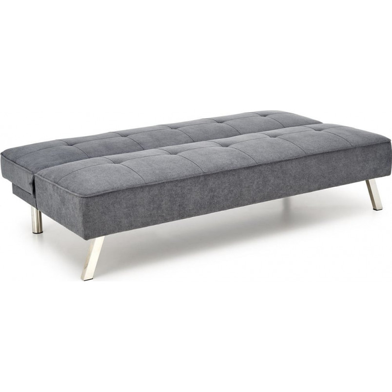 Sofa 3 osobowa rozkładana na nóżkach Carlito 173cm popiel Halmar