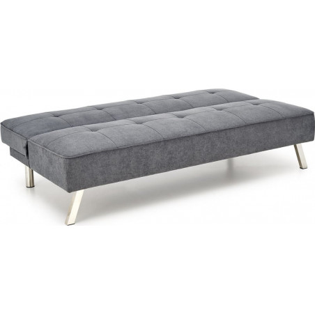 Sofa 3 osobowa rozkładana na nóżkach Carlito 173cm popiel Halmar