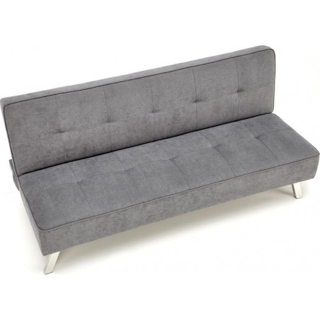 Sofa 3 osobowa rozkładana na nóżkach Carlito 173cm popiel Halmar