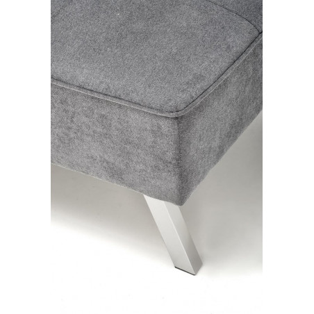 Sofa 3 osobowa rozkładana na nóżkach Carlito 173cm popiel Halmar