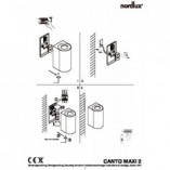 Kinkiet zewnętrzny Canto Maxi 2 Galwanizowany marki Nordlux