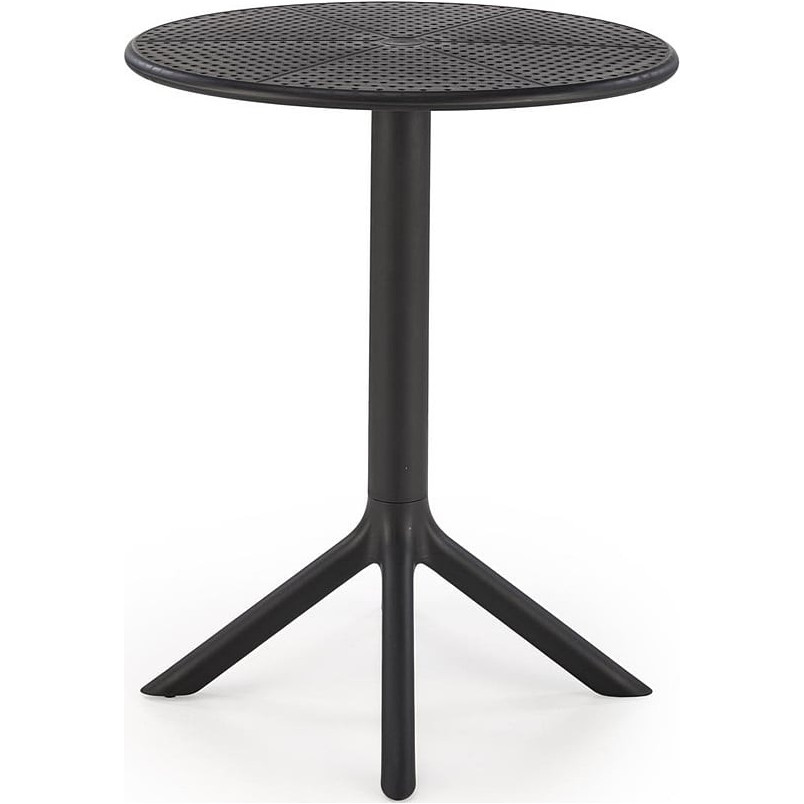 Stół zewnętrzny z tworzywa Calvo 60cm czarny Halmar