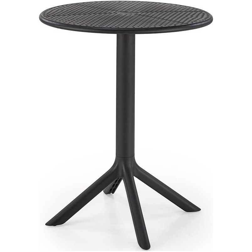 Stół zewnętrzny z tworzywa Calvo 60cm czarny Halmar