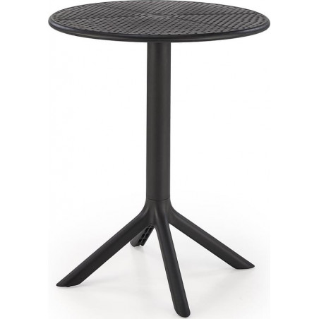 Stół zewnętrzny z tworzywa Calvo 60cm czarny Halmar