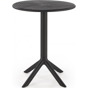 Stół zewnętrzny z tworzywa Calvo 60cm czarny Halmar