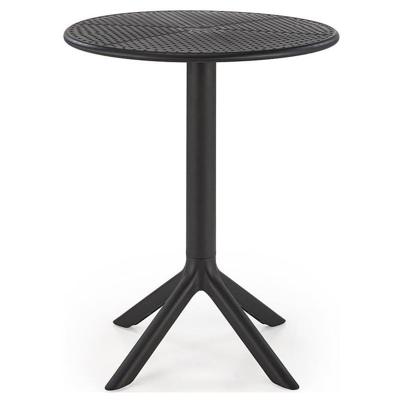 Stół zewnętrzny z tworzywa Calvo 60cm czarny Halmar