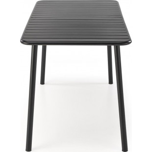 Stół metalowy prostokątny Bosco 140x70cm czarny Halmar