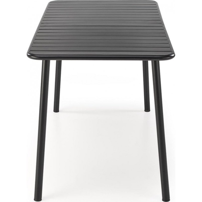 Stół metalowy prostokątny Bosco 140x70cm czarny Halmar
