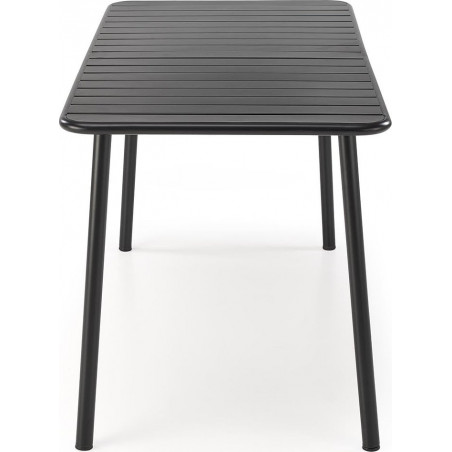 Stół metalowy prostokątny Bosco 140x70cm czarny Halmar