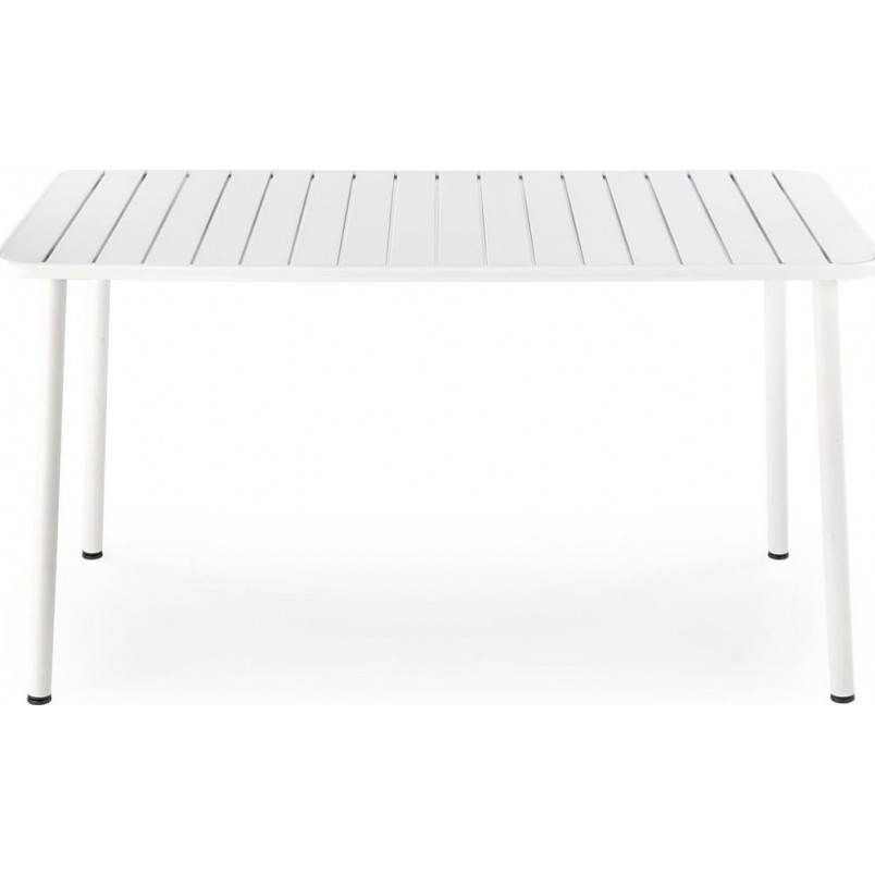 Stół metalowy prostokątny Bosco 140x70cm biały Halmar