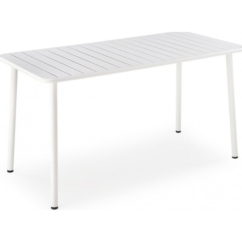 Stół metalowy prostokątny Bosco 140x70cm biały Halmar
