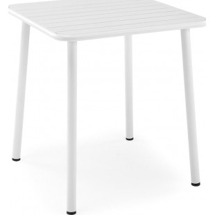 Stół metalowy kwadratowy Bosco 70x70cm biały Halmar