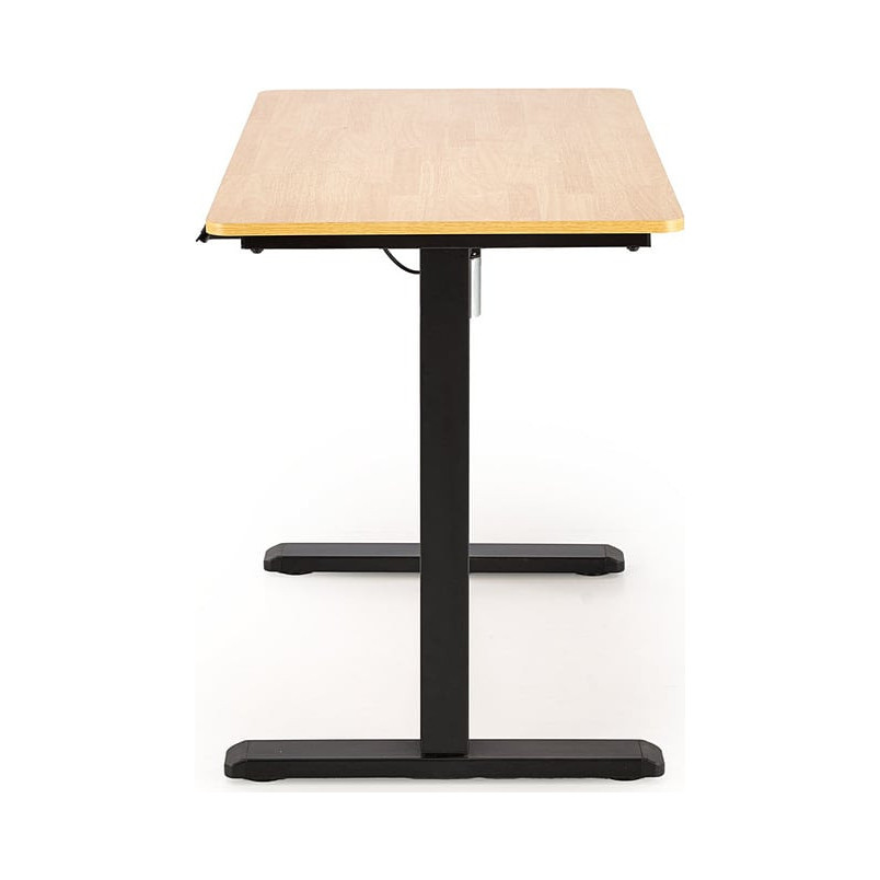 Biurko z funkcją regulacji wysokości B53 105x56cm dąb złoty / czarny Halmar