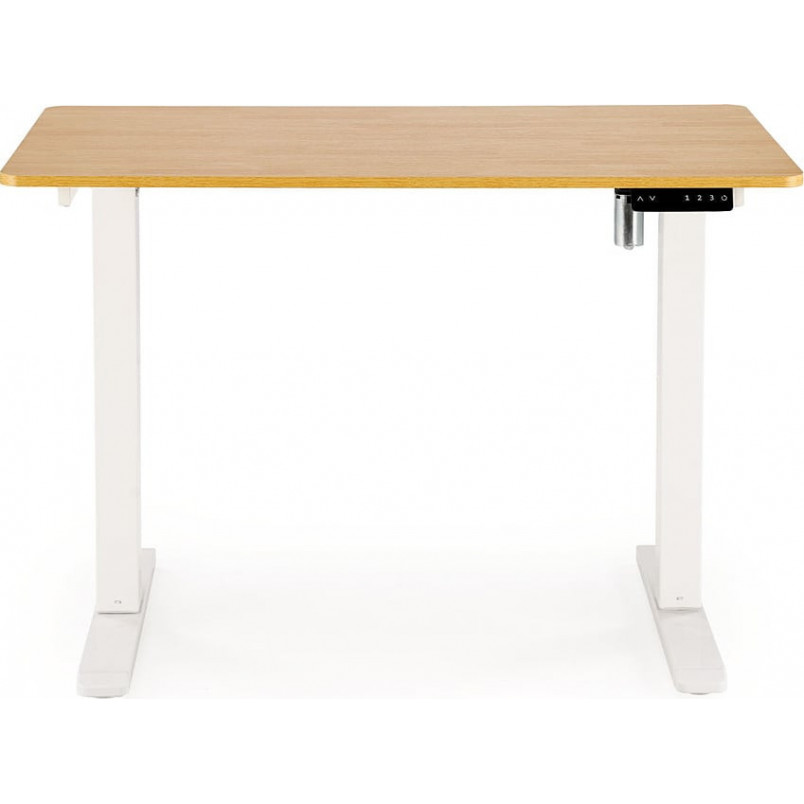 Biurko z funkcją regulacji wysokości B53 105x56cm dąb złoty / biały Halmar