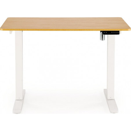 Biurko z funkcją regulacji wysokości B53 105x56cm dąb złoty / biały Halmar