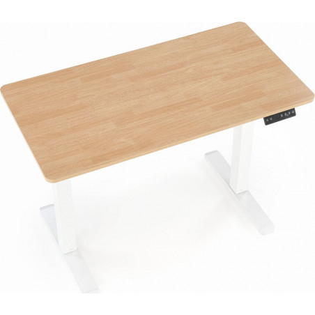 Biurko z funkcją regulacji wysokości B53 105x56cm dąb złoty / biały Halmar