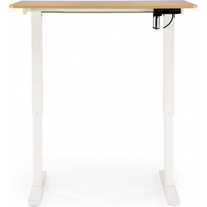 Biurko z funkcją regulacji wysokości B53 105x56cm dąb złoty / biały Halmar