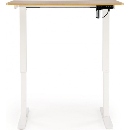 Biurko z funkcją regulacji wysokości B53 105x56cm dąb złoty / biały Halmar