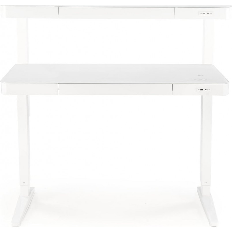 Biurko z funkcją regulacji wysokości B53 105x56cm białe Halmar