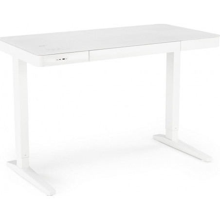 Biurko z funkcją regulacji wysokości i usb B52 120x60cm białe Halmar