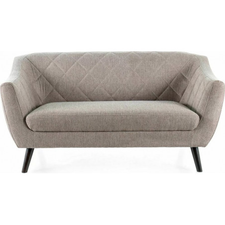 Sofa tapicerowana dwuosobowa Molly Brego 160cm beż / wenge Signal