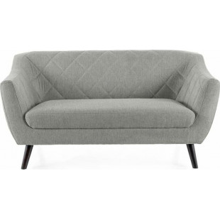 Sofa tapicerowana dwuosobowa Molly Brego 160cm jasny szary / wenge Signal