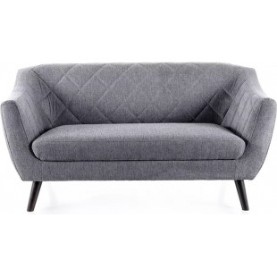 Sofa tapicerowana dwuosobowa Molly Brego 160cm szary / wenge Signal