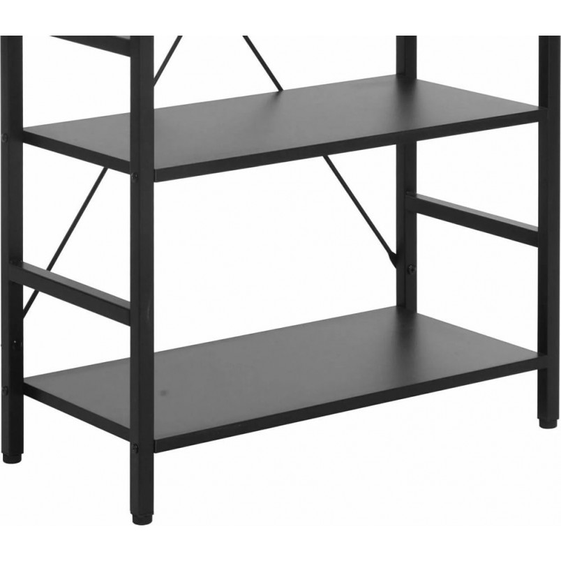 Regał loft na nóżkach Loft R5 60x30x146cm czarny Signal