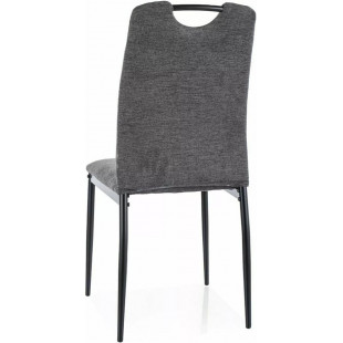 Krzesło tapicerowane z rączką Rip Brego ciemny szary Signal