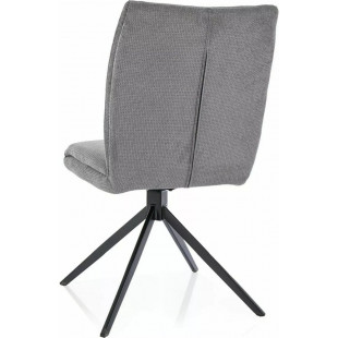 Krzesło obrotowe tapicerowane Coco szary / czarny Signal