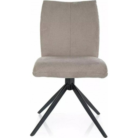 Krzesło obrotowe tapicerowane Coco beż / czarny Signal