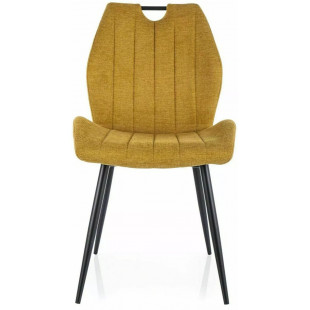 Krzesło tapicerowane z uchwytem Arco curry Signal