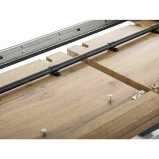 Stół rozkładany loft Xaviero 160-240x90cm ąb aristan / czarny mat Signal