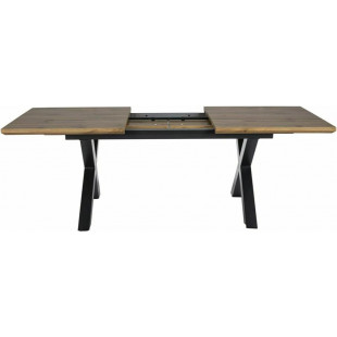 Stół rozkładany loft Xaviero 160-240x90cm ąb aristan / czarny mat Signal