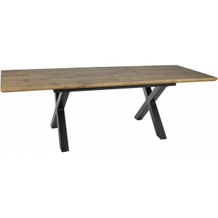 Stół rozkładany loft Xaviero 160-240x90cm ąb aristan / czarny mat Signal