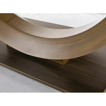Stół rozkładany ceramiczny Wilson 180-240x100cm brąz ossido bruno / antyczny brąz Signal
