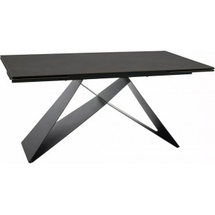 Stół rozkładany nowoczesny Westin Ceramic 160x90cm brąz ossido bruno / czarny mat Signal