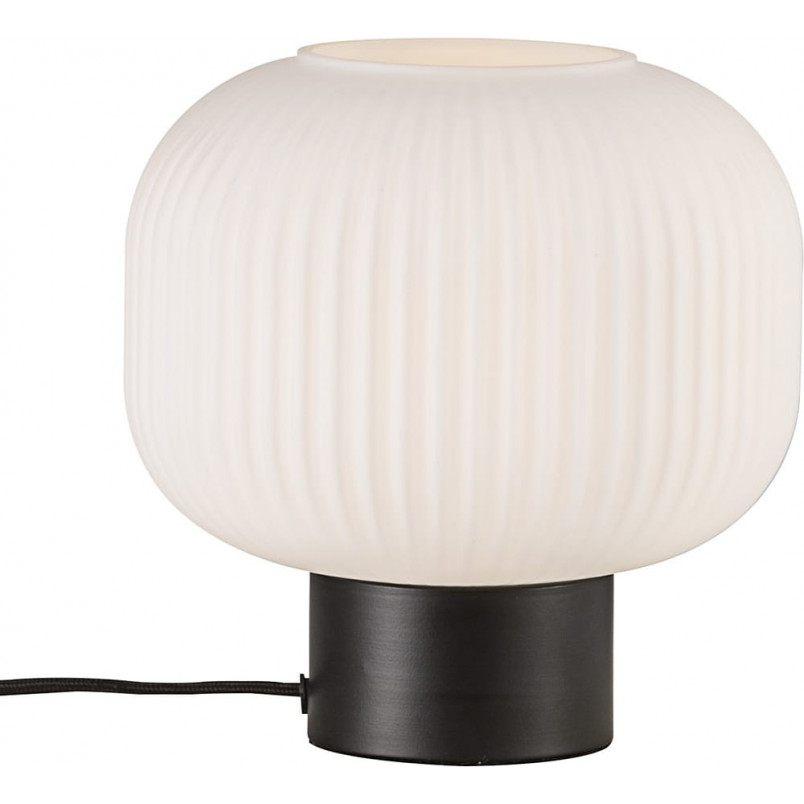 Lampa stołowa szklana Milford Czarno-Biała marki Nordlux
