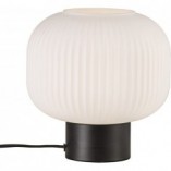 Lampa stołowa szklana Milford Czarno-Biała marki Nordlux