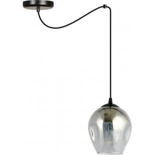 Lampa wisząca szklana "pająk" Level 14 czarno-grafitowa marki Emibig